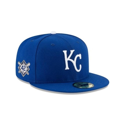 Kansas City Royals Gorra | New Era MLB Jackie Robinson Day 59fifty Fitted Cap Mexico - Azules